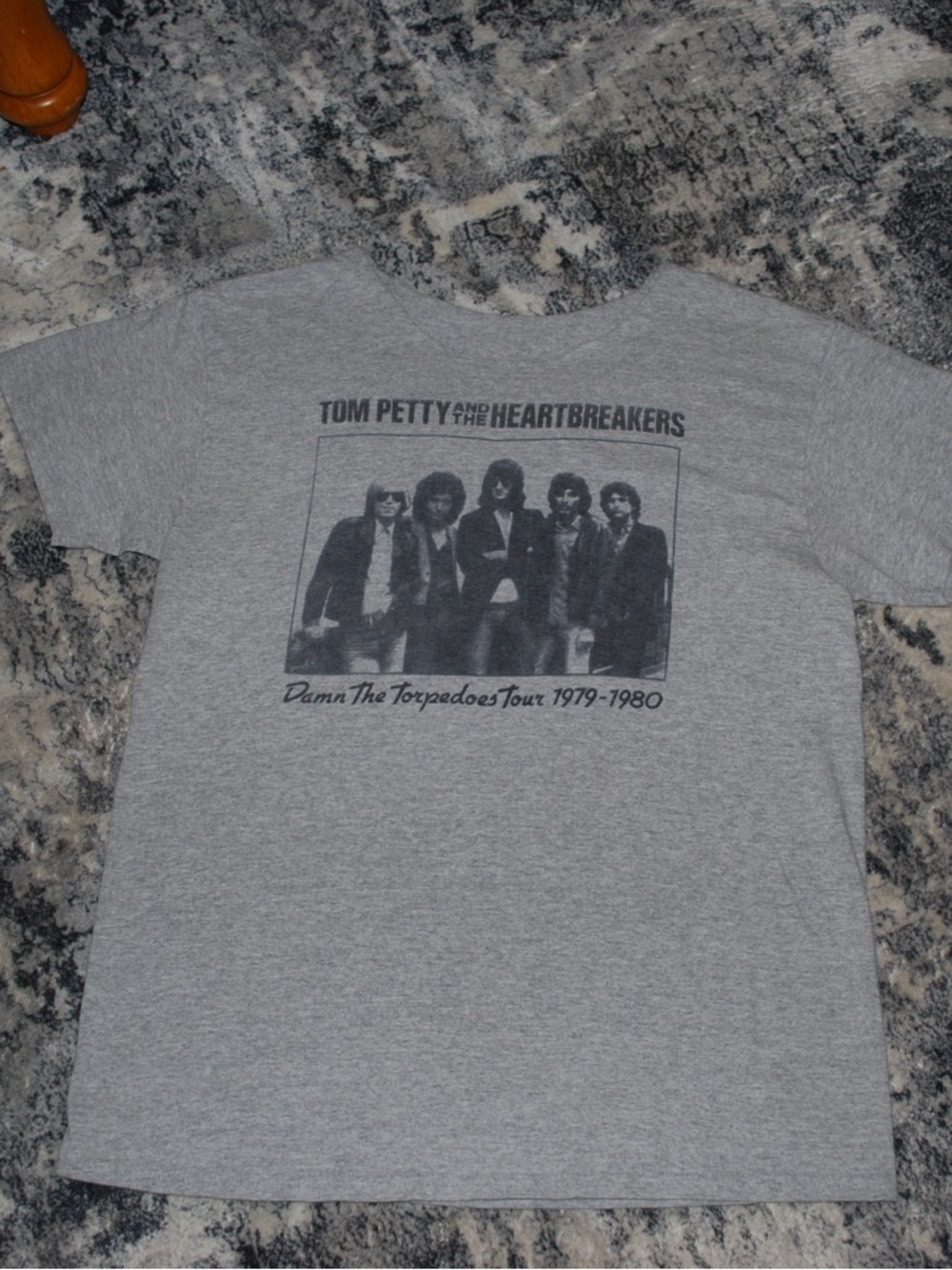 Tom Petty & The Heartbreakers Gray Band Tee - Damn The Torpedoes Tour